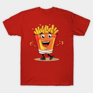 kawaii french fries T-Shirt cute ,potatofood T-Shirt